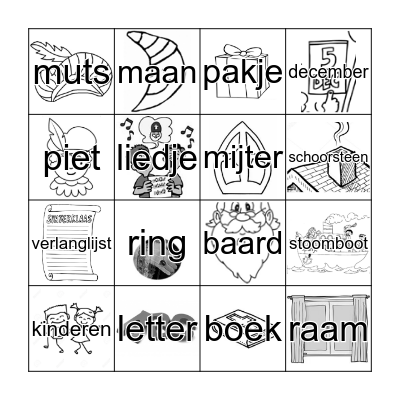 Sinterklaas Bingo Card