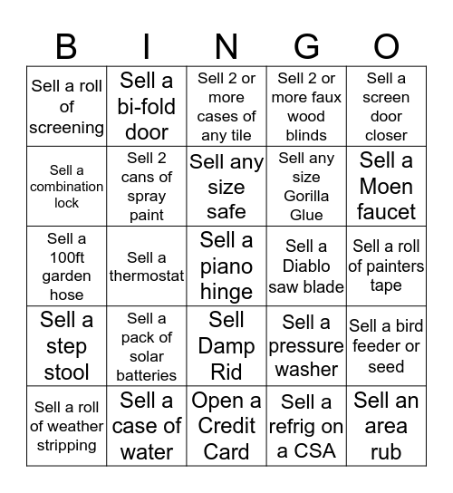 Joni's Bingo Card