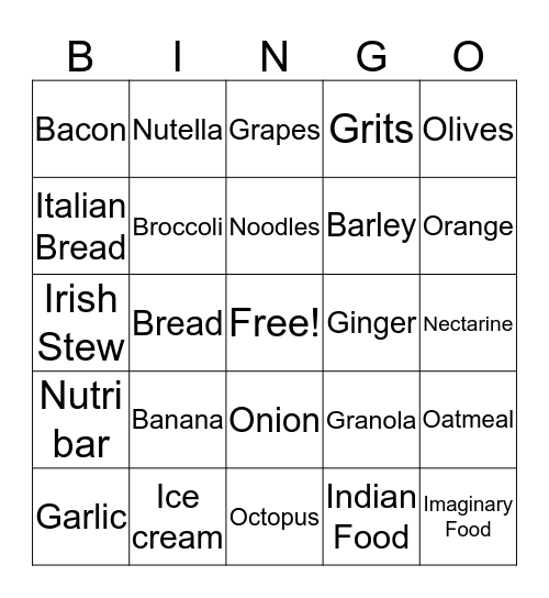 Card  Bingo Card