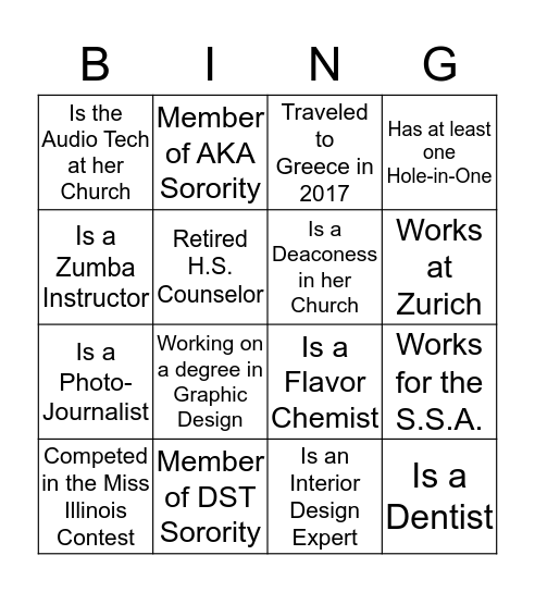 Who Are The Following Tee Timers? Bingo Card