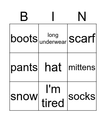 Froggy gets dressed  Bingo Card