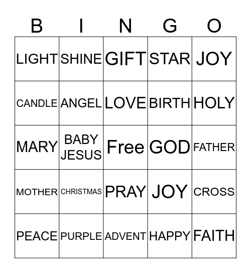 CHRISTMAS Bingo Card