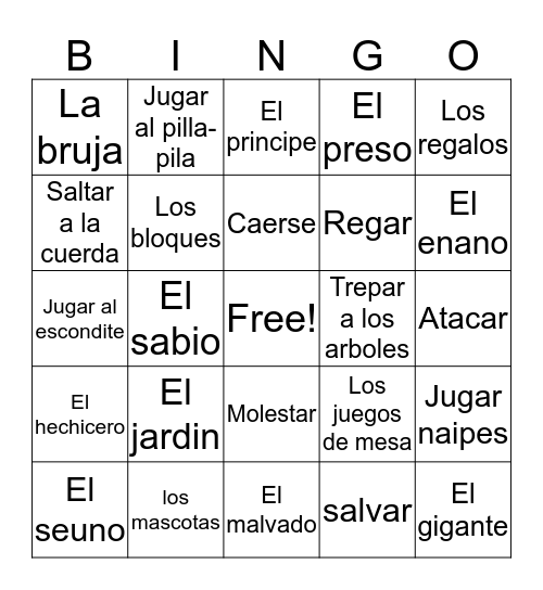 Unit 3 Vocab Bingo Card