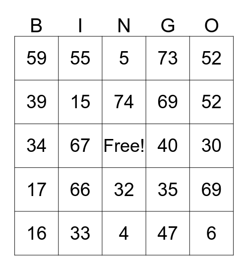 number bingo 1 75 bingo card