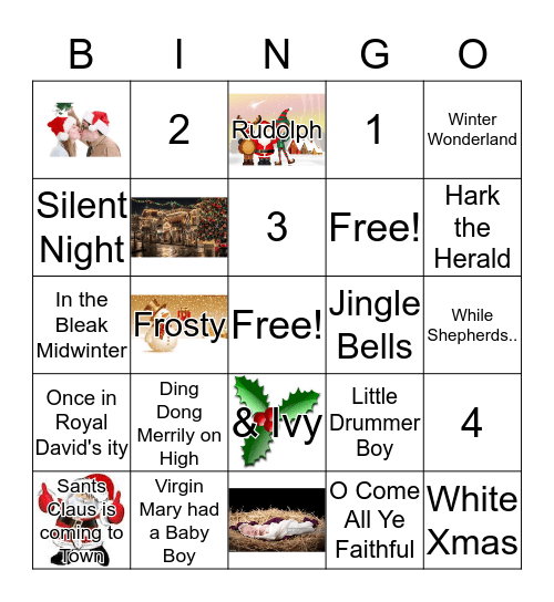 CHRISTMAS  Bingo Card
