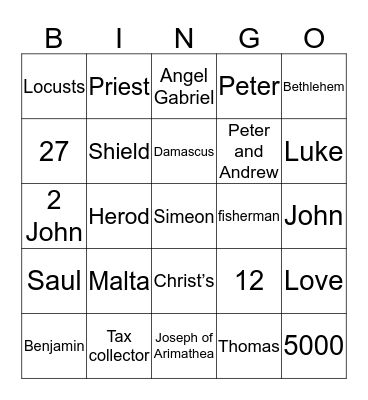 OWN YOUR FAITH  Bingo Card