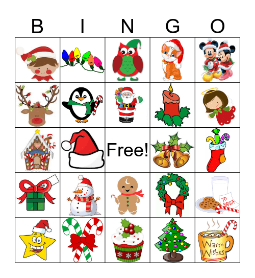 Christmas Bingo Card