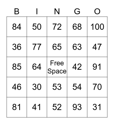 Double Digit Addition with Regrouping  Bingo Card