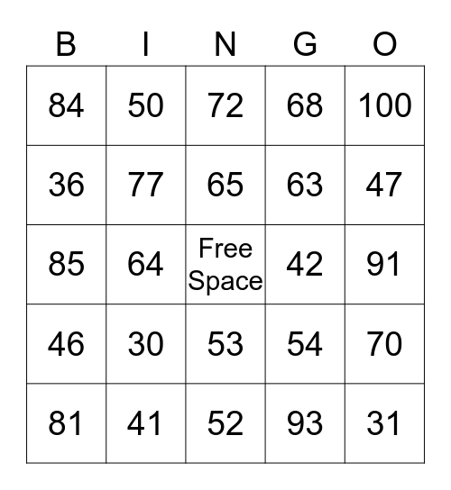 Double Digit Addition with Regrouping  Bingo Card