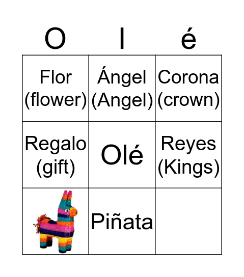 Olé Bingo Card