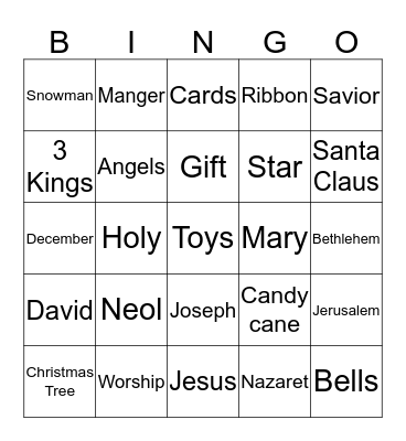 CIY Bingo Card