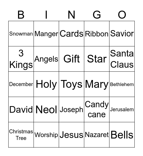 CIY Bingo Card