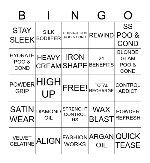 KING & QUEEN Bingo Card