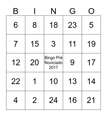 Luan Gabriel Andrade Cabral Bingo Card