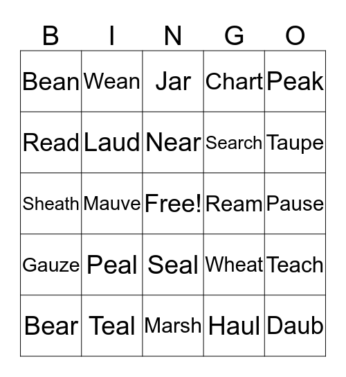 CEI BINGO  Bingo Card