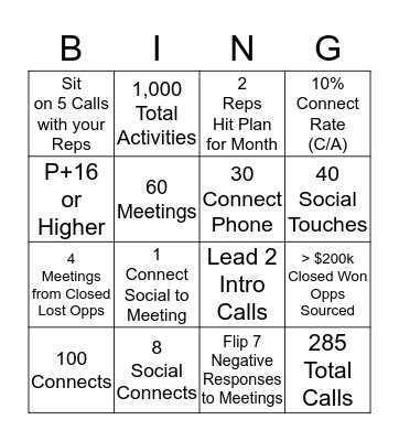 Vendor SDS BINGO! Bingo Card