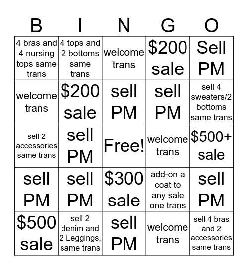 ELF Bingo  Bingo Card