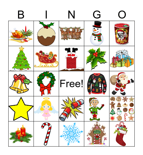 CHRISTMAS Bingo Card
