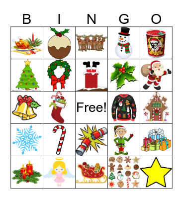 CHRISTMAS Bingo Card