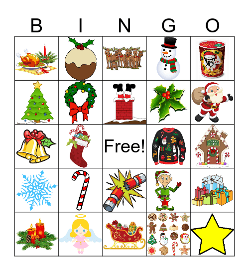 CHRISTMAS Bingo Card