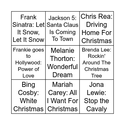 Weihnachtsfeier-Bingo Card