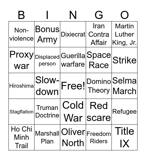 Bingo Card