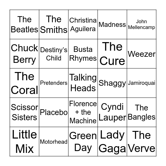 Oink Punk Bingo! Bingo Card