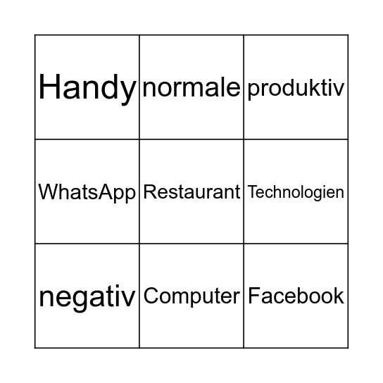 Digital Lotto Bingo Card