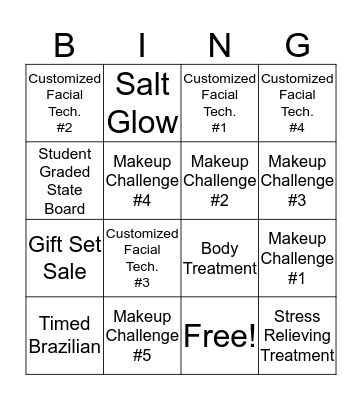 Graduation Challenge!  Bingo Card
