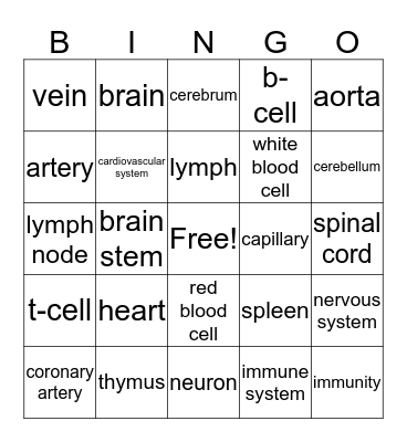 Health and Wellness Bingo Card