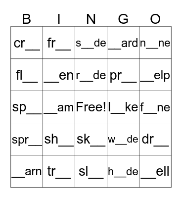 y,y=i bingo Card