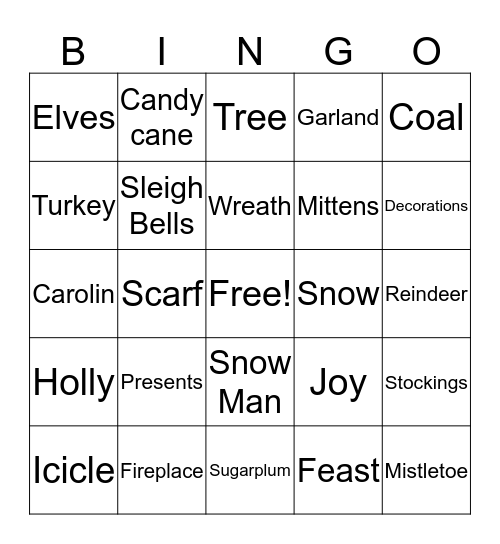 Staff Day Bingo Card