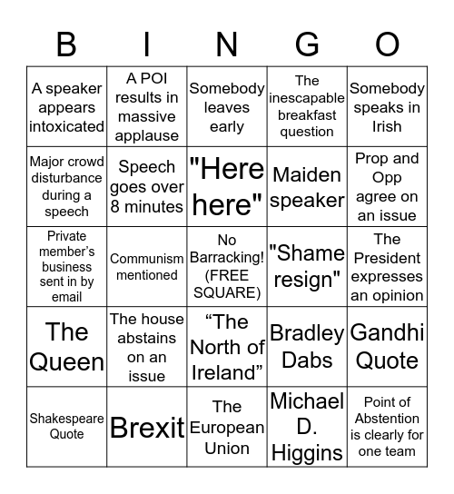 Literific Bingo 2.0 Bingo Card