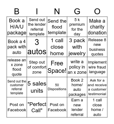 Castle Edge Holiday Sales Bingo  Bingo Card
