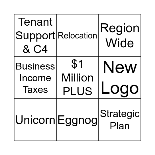 2017 CAT Year in Bingo Card