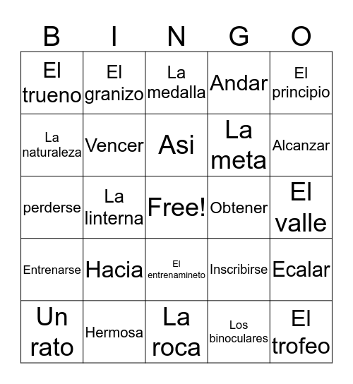 Bingo Card