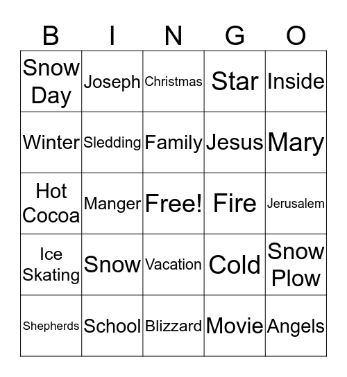 Covenant Care Bingo Card