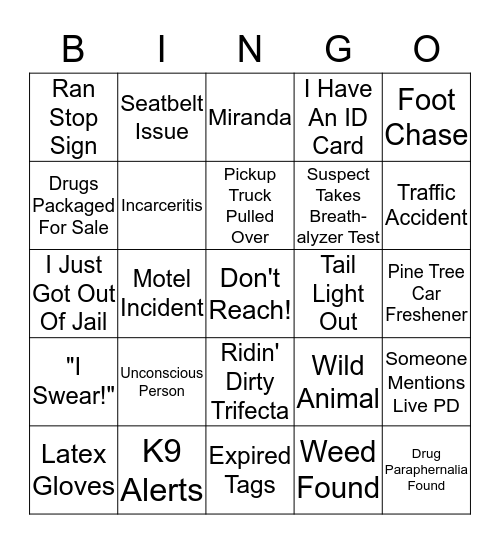 #3 Bingo Card