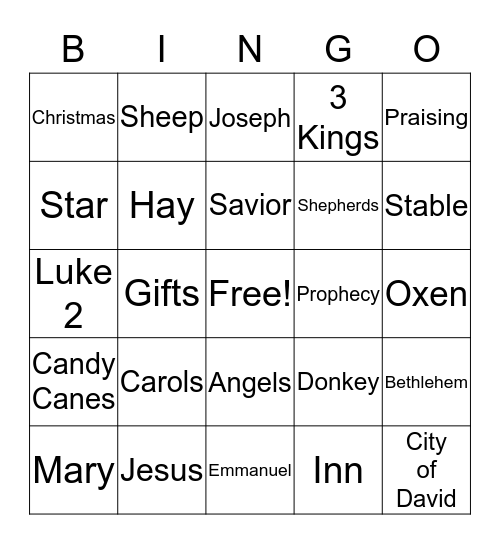 Christmas Bingo Card