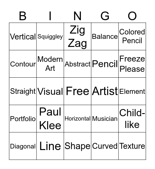 Bingo Card