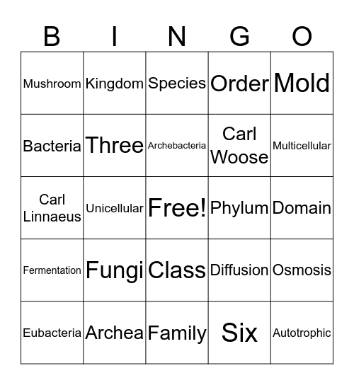 Kingdoms of LIfe Bingo  Bingo Card