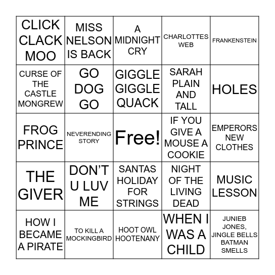 DCT BINGO Card