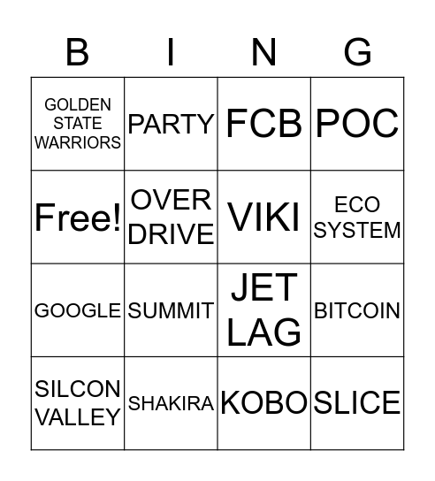 ASAKAI BINGO Card