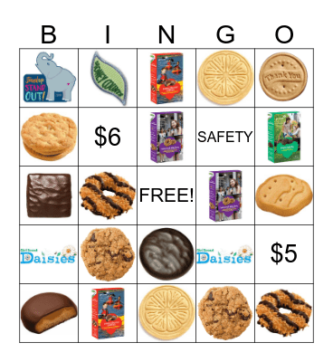 C  O  O  K  I  E Bingo Card