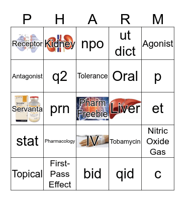 Test 1 Bingo Card