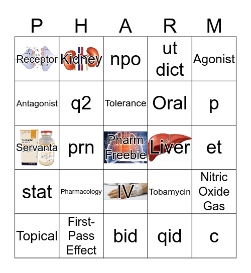 Test 1 Bingo Card