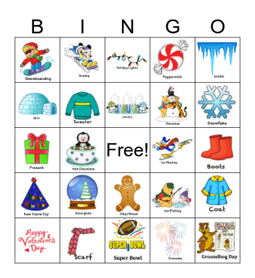 Winter Bingo!! Bingo Card