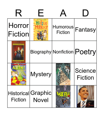 Genres and More Bingo Card