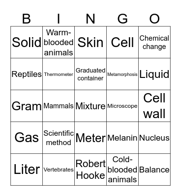 Grade 3 Semester 1 Review Bingo Card