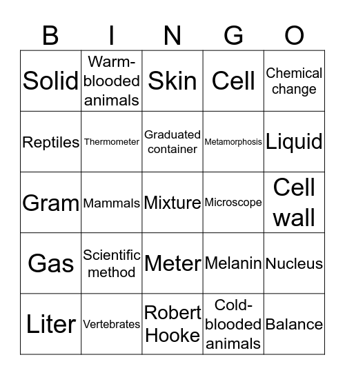 Grade 3 Semester 1 Review Bingo Card